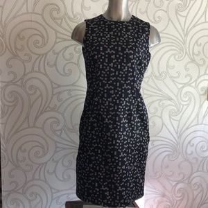 Kasper “silky” navy dress